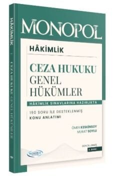 Monopol Yayınları Ceza Hukuku Genel Hükümler Konu Anlatımı 4. Baskı
