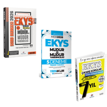 Dizgi Kitap 2026 MEB EKYS Müdür ve Müdür Yardımcılığı Soru Bankası & MEB EKYS 5 Deneme ve MEB EKYS Çıkmış Sorular 3'lü Set