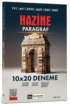 TYT AYT KPSS ALES DGS MSÜ Hazine Paragraf 10 x 20 Deneme Benzersiz Akademi Yayınları (İadesiz)