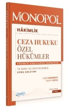 Monopol Yayınları Ceza Hukuku Özel Hükümler Konu Anlatımı 5. Baskı