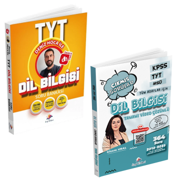 Dizgi Kitap Deniz Hoca TYT Dilbilgisi Soru Bankası ve Dizgi Kitap KPSS TYT MSÜ Tüm Adaylar İçin Dil Bilgisi Çıkmış Sorular Seti