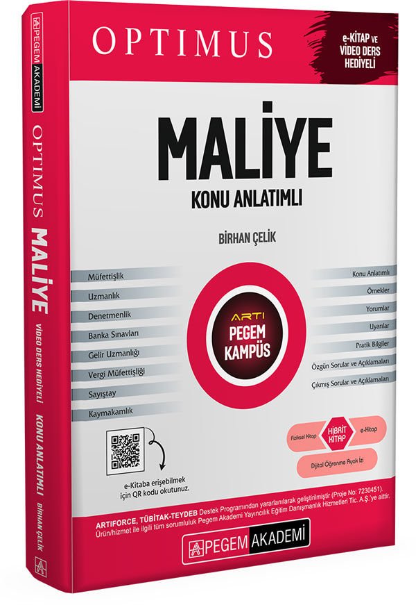 KPSS A Grubu Optimus Maliye Konu Anlatımı Pegem Yayınları