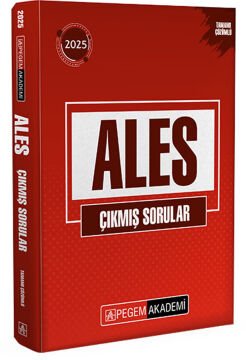 2025 ALES Tamamı Çözümlü Çıkmış Sorular Pegem Yayınları
