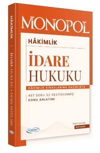 İdare Hukuku Ders Notları Monopol Yayınları