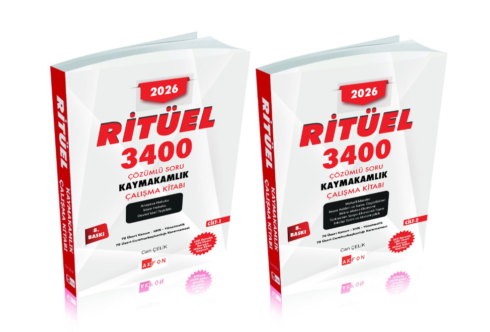 Ritüel 3400 Çözümlü Soru Bankası Can Çelik 8. Baskı Akfon Yayınları