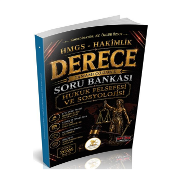 Savaş Yayınları HUKAL HMGS-Hakimlik Derece Hukuk Felsefesi ve Sosyolojisi Soru Bankası