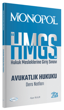 HMGS Avukatlık Hukuku Ders Notları Monopol Yayınları