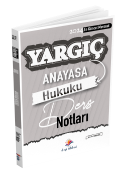 Dizgi Kitap 2024 Yargıç Hakimlik ve HMGS Anayasa Hukuku Ders Notları 4. Baskı - Devrim Toklucu