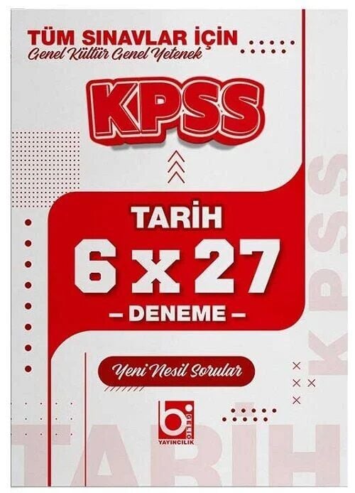 KPSS Tarih 6x27 Deneme Bigelio Yayıncılık