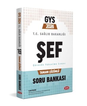 Data 2024 GYS Sağlık Bakanlığı Şef Soru Bankası Çözümlü Görevde Yükselme Data Yayınları