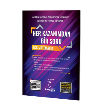 Karekök Yayınları 8. Sınıf LGS Matematik Her Kazanımdan Bir Soru