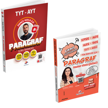 Dizgi Kitap 2026 Deniz Hoca Paragraf Soru Bankası ve KPSS AGS ALES DGS TYT MSÜ Tüm Adaylar İçin Tamamı Video Çözümlü Paragraf Çıkmış Sorular Seti