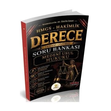 Savaş Yayınları HUKAL HMGS-Hakimlik Derece Medeni Usul Hukuku Soru Bankası