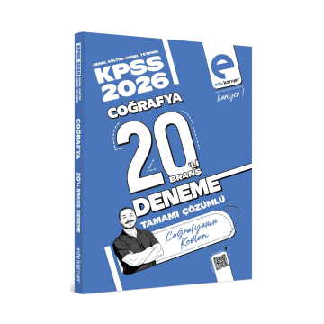 Coğrafyanın Kodları 2026 KPSS Coğrafya 20'li Branş Deneme Tamamı Çözümlü Edu Kariyer