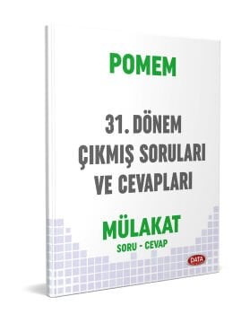 POMEM 31. Dönem Mülakat Çıkmış Sorular ve Cevapları Data Yayınları