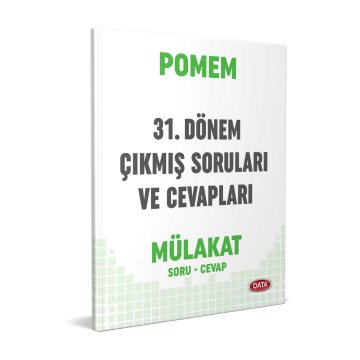 Data Yayınları POMEM 31. Dönem Mülakat Çıkmış Sorular ve Cevapları