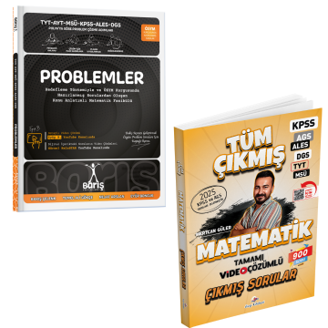 Dizgi Kitap 2026 Matematik Tüm Sınavlar Tamamı Video Çözümlü Çıkmış Sorular ve TYT AYT MSÜ KPSS ALES DGS Problemler Soru Bankası Barış Yayınları Seti