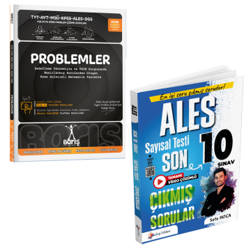 Dizgi Kitap 2026 ALES Sayısal Yetenek Son 10 Sınav Çıkmış Sorular ve TYT AYT MSÜ KPSS ALES DGS Problemler Soru Bankası Barış Yayınları Seti