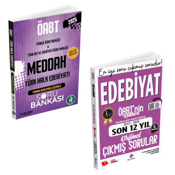 Dizgi Kitap 2025 Öabt Edebiyat Derslere Göre Tasnif Edilmiş Son 12 Yıl Orijinal Video Çözümlü Çıkmış Sorular ve Meddah Türk Halk Edebiyatı Çözümlü Soru Bankası Seti