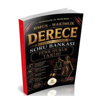 Savaş Yayınları HUKAL HMGS-Hakimlik Derece Türk Hukuk Tarihi Soru Bankası