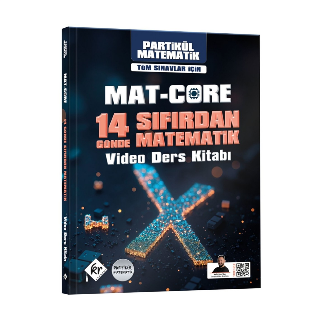 Partikül Matematik Mat-Core 14 Günde Sıfırdan Matematik Video Ders Kitabı KR Akademi Yayınları