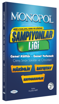 Monopol Şampiyonlar Ligi Genel Kültür-Genel Yetenek Çıkmış Sorular 2. Baskı Monopol Yayınları
