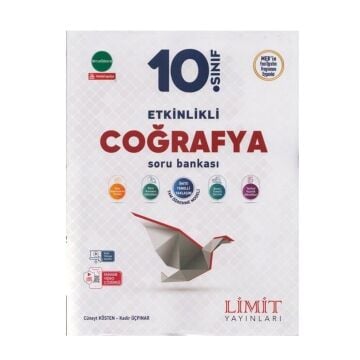 Limit Yayınları 10. Sınıf Coğrafya Etkinlikli Soru Bankası Cüneyt Kösten, Kadir Üçpınar