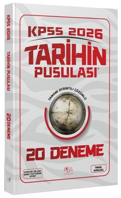 CBA Yayınları 2026 KPSS Tarihin Pusulası 20 Deneme Çözümlü - İsmail Adıgüzel