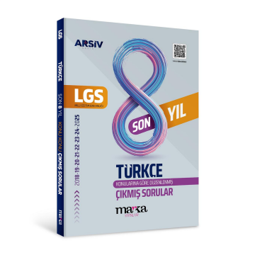 Marka Yayınları LGS Türkçe Konu Konu Çıkmış Sorular Son 8 yıl Çıkmış Sorular