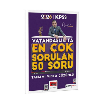 Yargı Yayınları 2026 KPSS Vatandaşlıkta En Çok Sorulan 50 Soru - Özgür Özkınık