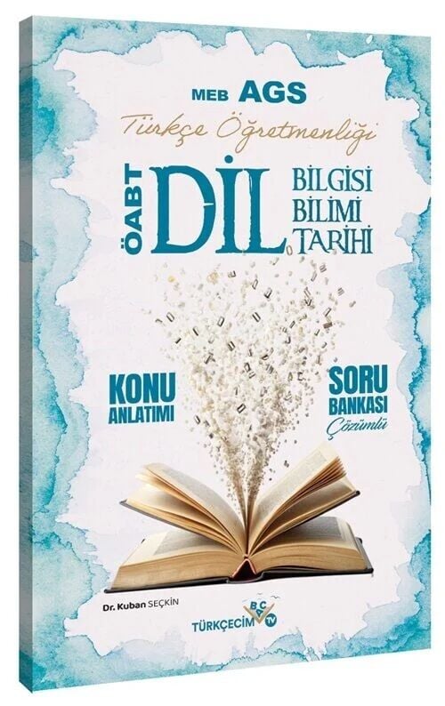 Türkçecim TV ÖABT MEB-AGS Türkçe Öğretmenliği Dil Bilgisi-Dil Bilimi-Dil Tarihi Konu Anlatımlı Soru Bankası Çözümlü - Kuban Seçkin Türkçecim TV Yayınları - İADESİZ