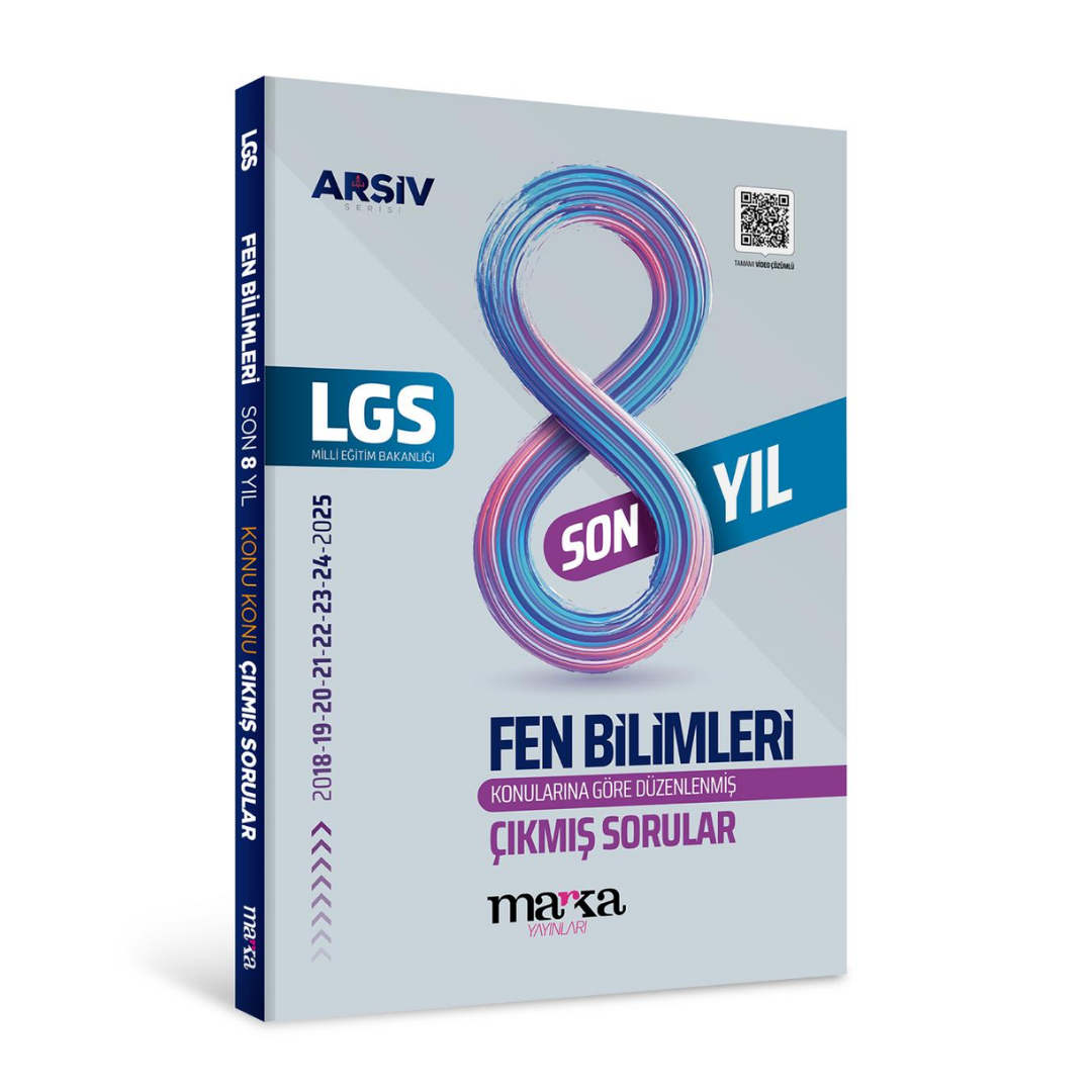 LGS Fen Bilimleri Konu Konu Çıkmış Sorular Son 8 yıl Çıkmış Sorular Marka Yayınları