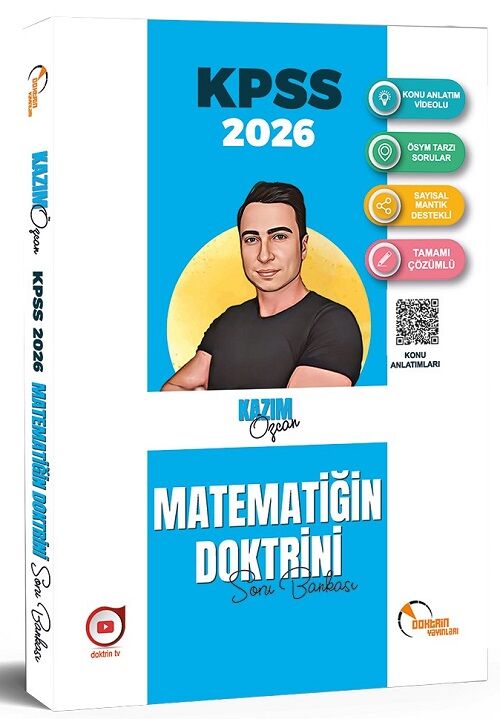 Doktrin 2026 KPSS Matematik Doktrini Soru Bankası Çözümlü - Kazım Özcan Doktrin Yayınları