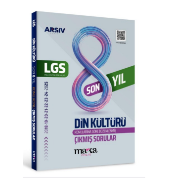 Marka Yayınları LGS Din Kültürü Konu Konu Çıkmış Sorular Son 8 yıl Çıkmış Sorular