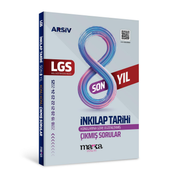 Marka Yayınları LGS İnkılap Tarihi Konu Çıkmış Sorular Son 8 yıl Çıkmış Sorular