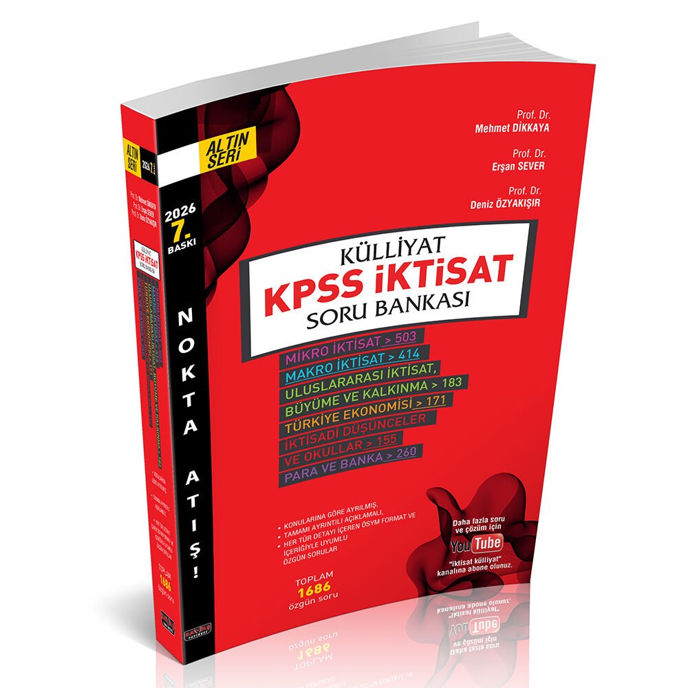 Külliyat KPSS İktisat Soru Bankası Savaş Yayınları