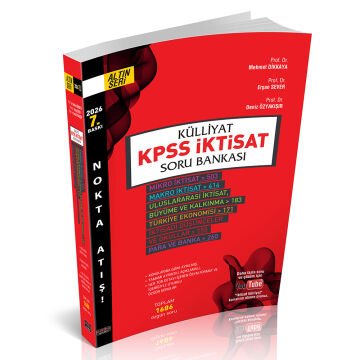 Külliyat KPSS İktisat Soru Bankası Savaş Yayınları