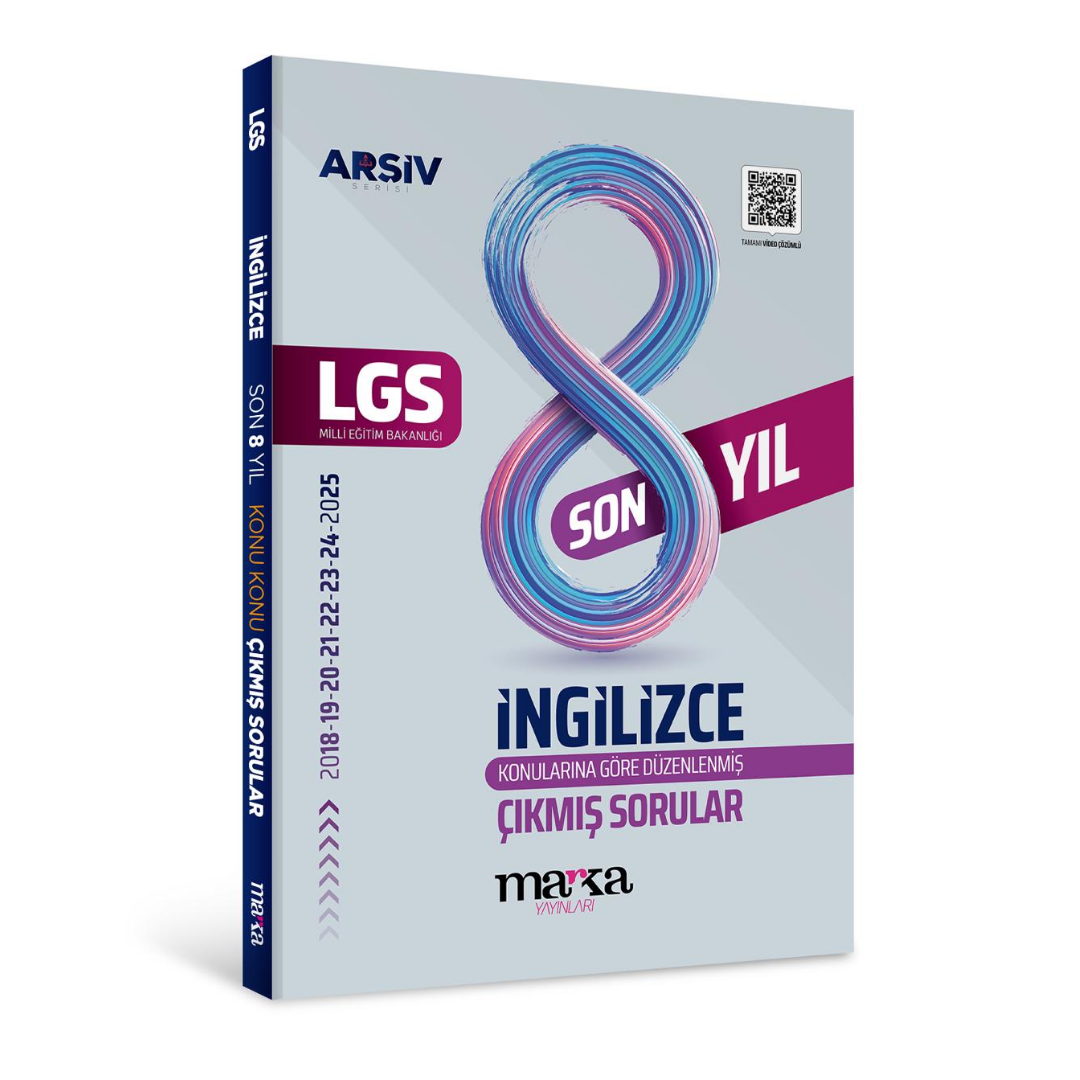 LGS İngilizce Konu Konu Çıkmış Sorular Son 8 yıl Çıkmış Sorular Marka Yayınları