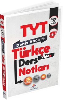 Dizgi Kitap 2024 Deniz Hoca TYT Türkçe Video Ders Kitabı - TYT Kamp Kitabı