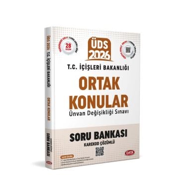 Data Yayınları 2026 T.C. İçişleri Bakanlığı GYS Ortak Konular Soru Bankası