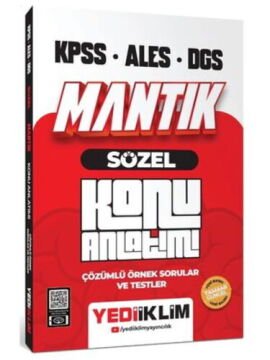 Yediiklim Yayınları 2026 KPSS - ALES - DGS Sözel Mantık Konu Anlatımı