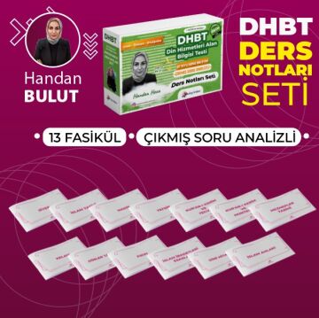 Dizgi Kitap 2026 Din Hizmetleri Alan Bilgisi Testi DHBT Çıkmış Soru Analizli Konu Anlatım Seti 13 Fasikül Handan Bulut