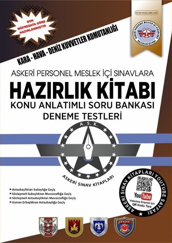 Astsubaylıktan Subaylığa Geçiş Sınavına Hazırlık Kitabı (Konu Anlatımlı-Soru Bankası-Deneme Testleri)