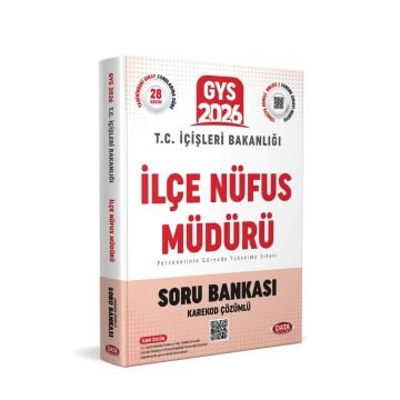 Data Yayınları 2026 T.C. İçişleri Bakanlığı İlçe Nüfus Müdürü GYS Soru Bankası Karekod Çözümlü