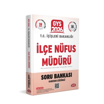 Data Yayınları 2026 GYS T.C. İçişleri Bakanlığı İlçe Nüfus Müdürü Soru Bankası Karekod Çözümlü