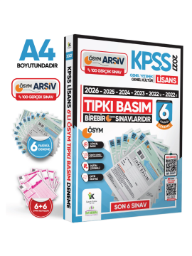İnformal Yayınları 2027 KPSS Lisans ÖSYM Çıkmış Soru Tıpkı Basım 6lı Deneme Paketi Video Çözümlü Türkiye Geneli