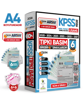 2026 KPSS Lisans ÖSYM Çıkmış Soru Tıpkı Basım 6lı Deneme Paketi Video Çözümlü Türkiye Geneli İnformal Yayınları