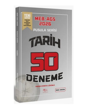 2026 MEB-AGS Tarihin Pusulası 50 Deneme Çözümlü - İsmail Adıgüzel CBA Yayınları