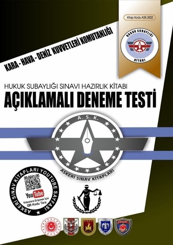 Hukuk Subaylığı Açıklamalı 5 Deneme Testi