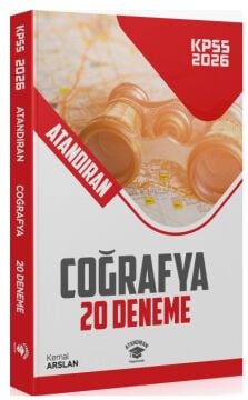 Atandıran Yayıncılık Atandıran 2026 KPSS Coğrafya 20 Deneme Çözümlü - Kemal Arslan
